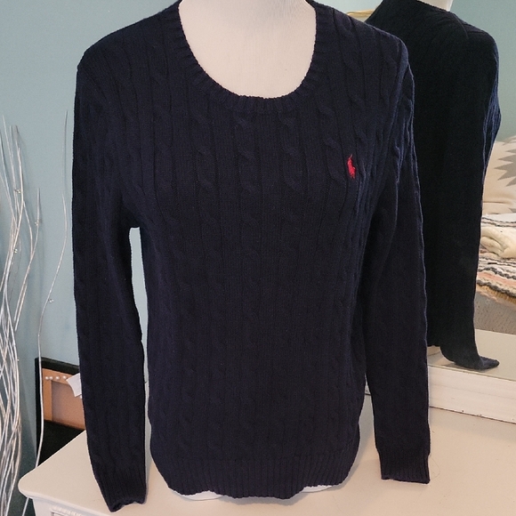 Polo Ralph Lauren Sweaters - Polo by Ralph Lauren Navy Cable Knit Sweater